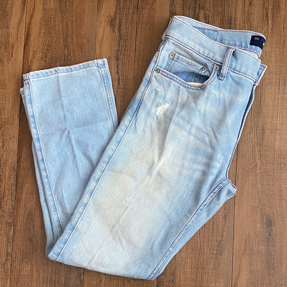 Hollister Light Wash Slim Straight Jeans